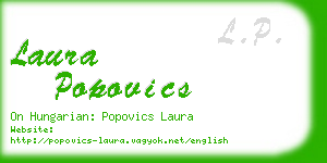 laura popovics business card